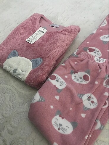 l Beden pembe Renk Polat Pijama takımı