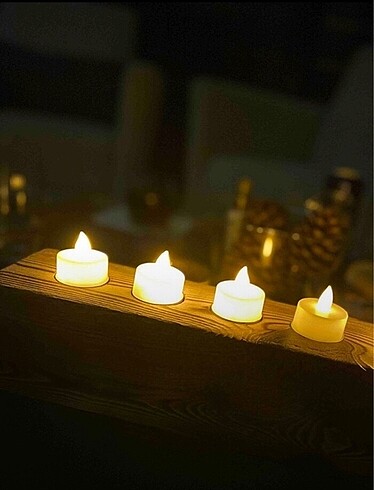 Diğer 1 Adet Tealight Ledli Dumansız Pilli Mum