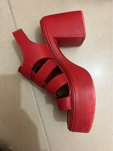 Elle Elle ayakkabı sandalet kırmızı