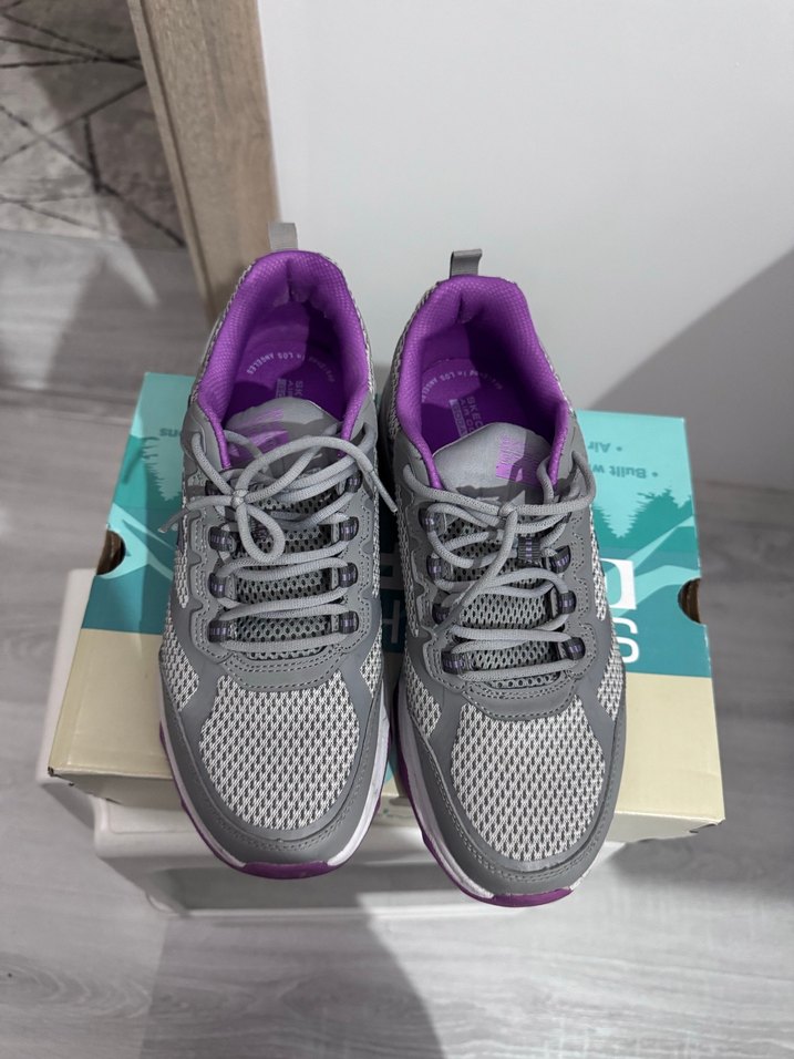 Skechers Performans Mor Gri Platform Kadın Spor Ayakkabı - Görsel 3