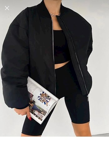 Siyah Midi Fermuarlı Kadın Ceket - Görsel 2