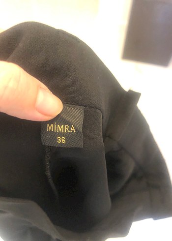 Siyah uzun Kumaş Pantolon - Görsel 3