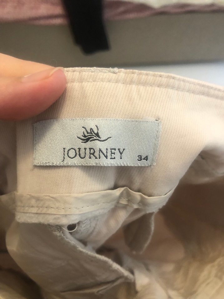 JOURNEY - Bej Regular Fit Keten kadın Pantolon - Görsel 3
