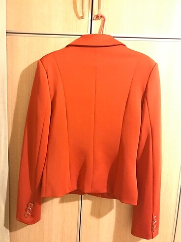 s Beden turuncu Renk Baharlık ceket