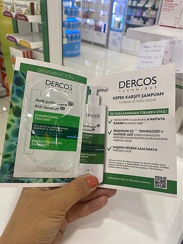 Vichy dercos ds şampuan