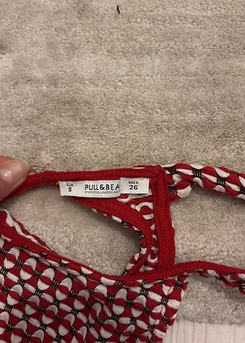 Desenli crop top - Görsel 3