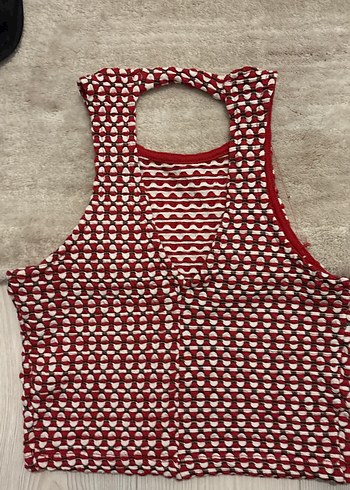 Desenli crop top - Görsel 2