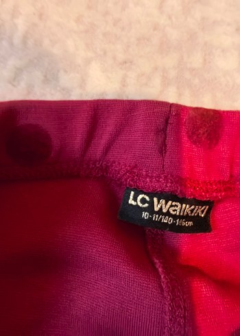 Bordo Puantiyeli Kız Tayt - Görsel 2