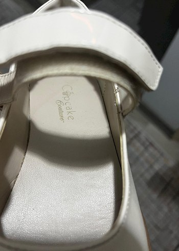 Kız Çocuk Beyaz Tokalı Babet Ayakkabı - Görsel 6