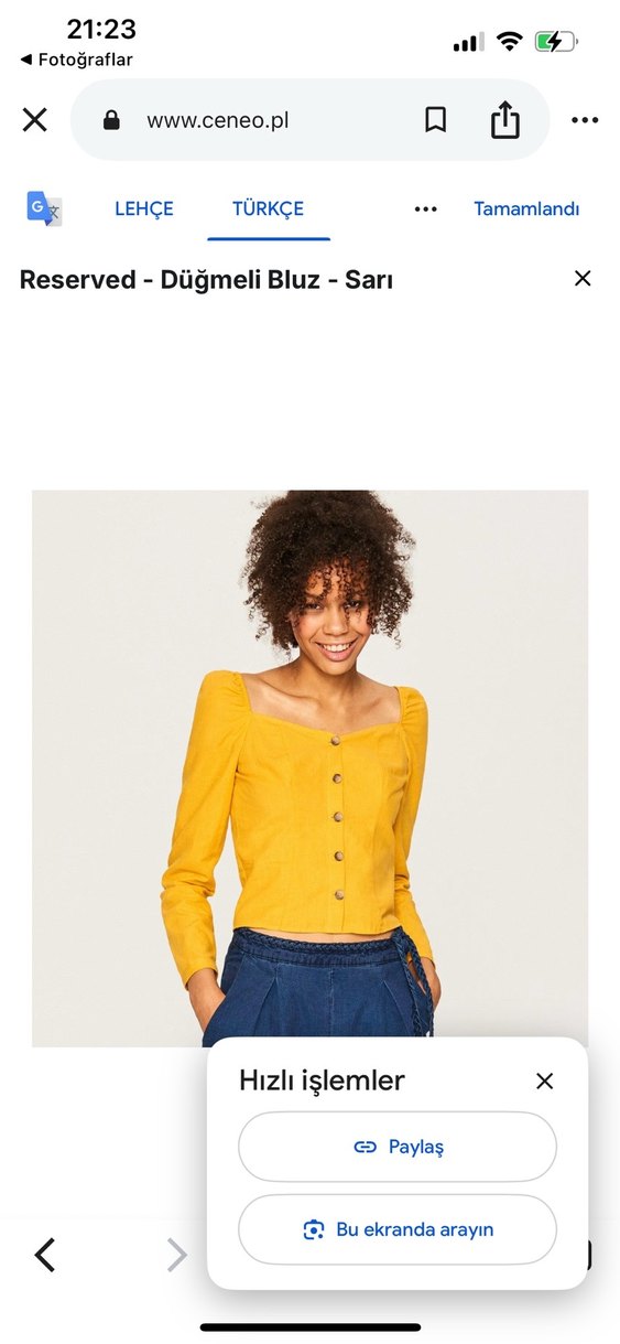 Kadın Bluz Düğmeli - Görsel 2