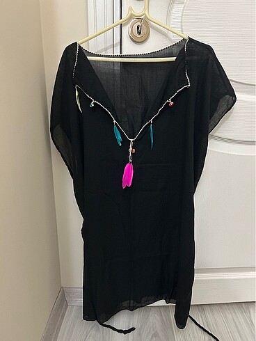 Pareo siyah pembe haki renkli - Görsel 8