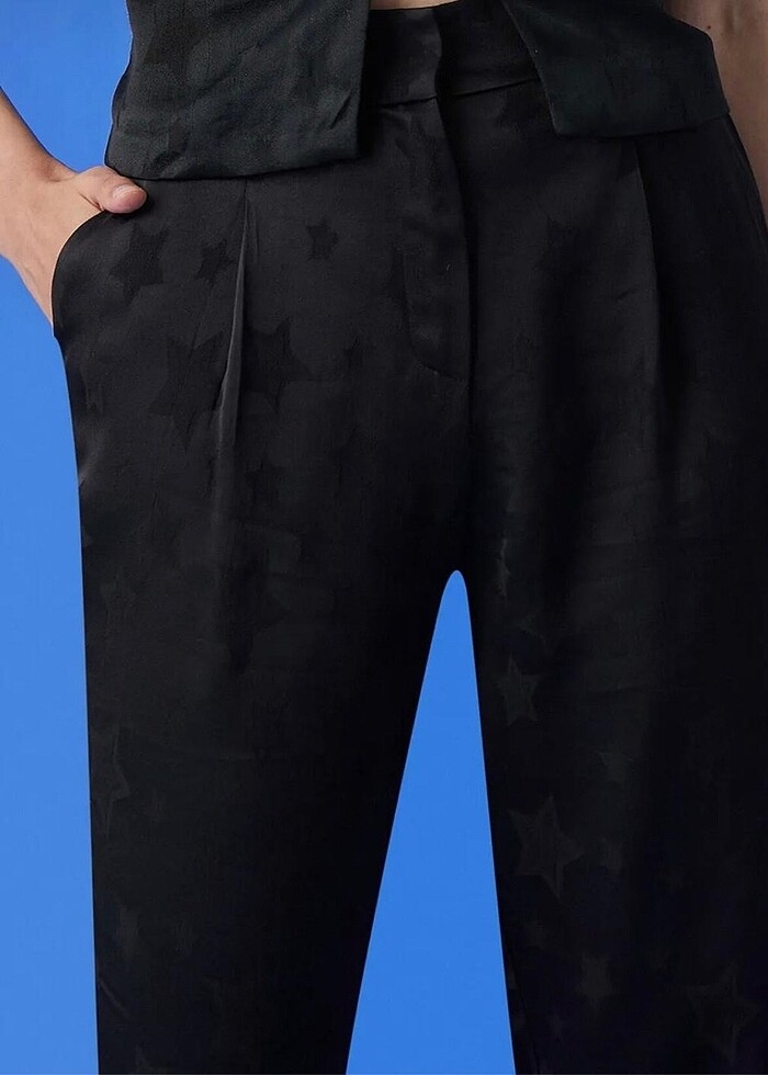 SATEN GÖRÜNÜMLÜ PANTOLON - Görsel 2