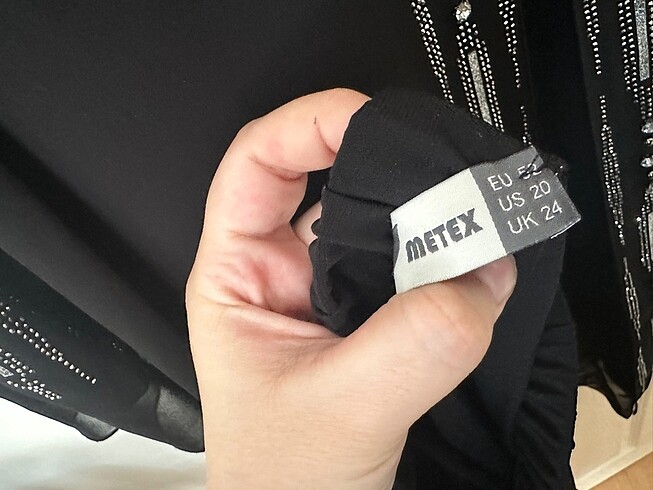 tesettür alt üst taşlı abiye takım - Görsel 6