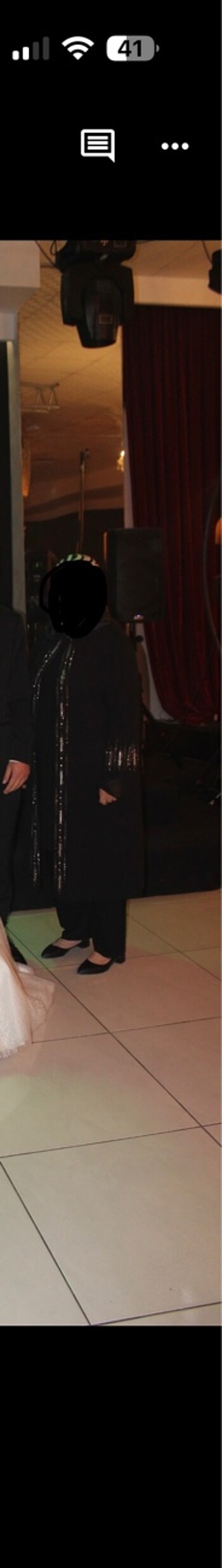 tesettür alt üst taşlı abiye takım - Görsel 8