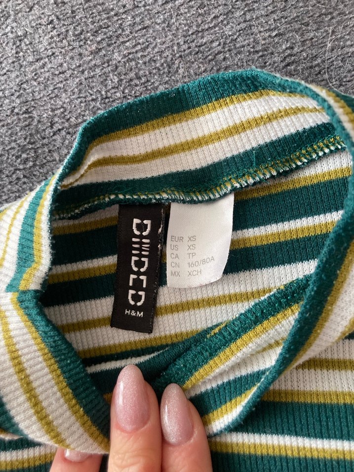 Renkli Çizgili Balıkçı Yaka Triko - Görsel 2