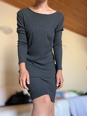 H&M Elbise uzun kollu