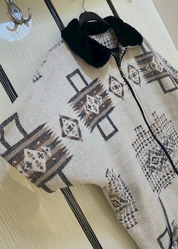 Gri Desenli Midi Hamile Ceketi - Görsel 4