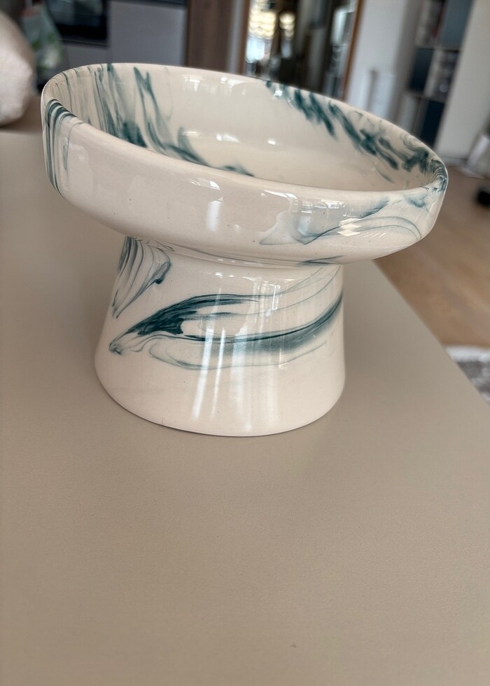 Seramik kedi mama & su kabı - Görsel 2