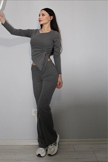 #füme #renk #tayt #ispanyol #paça #pantolon #uzun #kol #bluz #bo