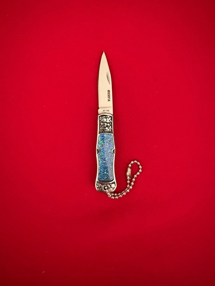 BERFA SEDEF KABZE GRAVÜR İŞLEMELİ KOLEKSİYONLUK MİNİ ÇAKI - Görsel 2