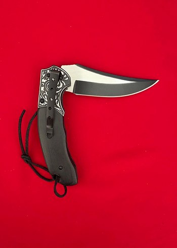 HABS BUGS HANÇER MODEL GRAVÜR İŞLEMELİ MAUN KABZE ÇAKI - Görsel 5