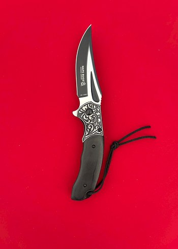 HABS BUGS HANÇER MODEL GRAVÜR İŞLEMELİ MAUN KABZE ÇAKI - Görsel 2