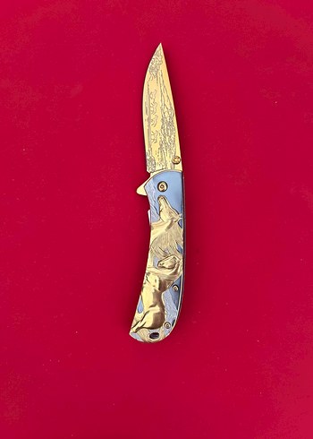 COLOMBİA FULL AT GRAVÜR İŞLEMELİ YARI OTAMATİK CEP ÇAKISI - Görsel 2