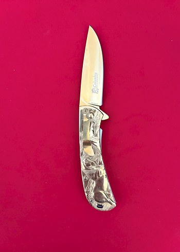 COLOMBİA FULL AT GRAVÜR İŞLEMELİ YARI OTAMATİK CEP ÇAKISI - Görsel 3