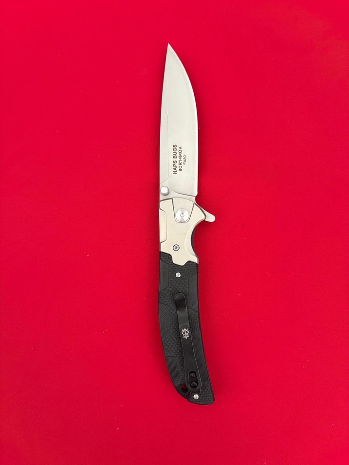 HABS BUGS Gİ 10 KABZE BÜYÜK BOY D2 ÇELİK YARI OTAMATİK ÇAKI - Görsel 3