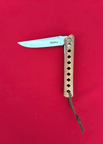 BERFA D2 ÇELİK MAUN AĞACI KABZE YARI OTAMATİK BEYEFENDİ ÇAKISI - Görsel 4