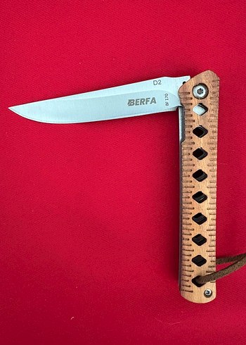 BERFA D2 ÇELİK MAUN AĞACI KABZE YARI OTAMATİK BEYEFENDİ ÇAKISI - Görsel 8