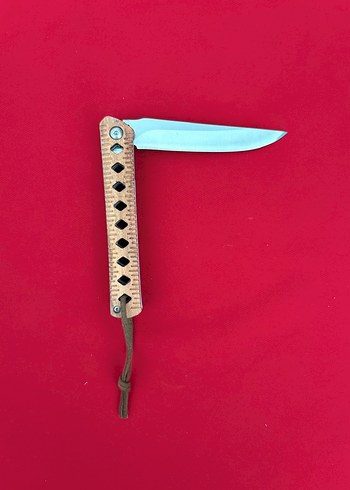 BERFA D2 ÇELİK MAUN AĞACI KABZE YARI OTAMATİK BEYEFENDİ ÇAKISI - Görsel 5