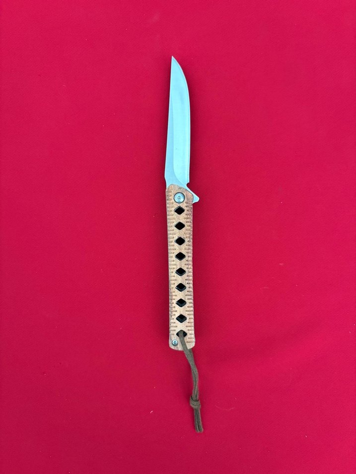 BERFA D2 ÇELİK MAUN AĞACI KABZE YARI OTAMATİK BEYEFENDİ ÇAKISI - Görsel 3