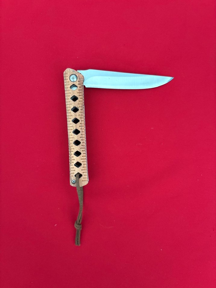 BERFA D2 ÇELİK MAUN AĞACI KABZE YARI OTAMATİK BEYEFENDİ ÇAKISI - Görsel 5