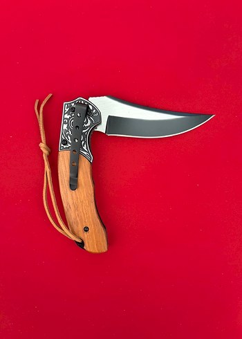 HABS BUGS HANÇER MODEL GRAVÜR İŞLEMELİ MAUN KABZE ÇAKI - Görsel 5