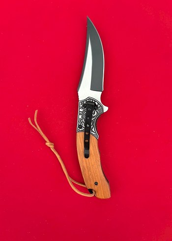 HABS BUGS HANÇER MODEL GRAVÜR İŞLEMELİ MAUN KABZE ÇAKI - Görsel 3