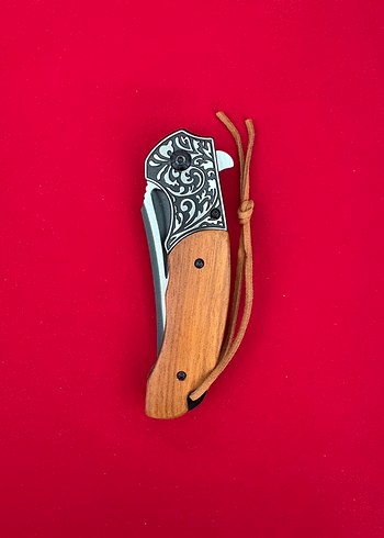 HABS BUGS HANÇER MODEL GRAVÜR İŞLEMELİ MAUN KABZE ÇAKI - Görsel 7