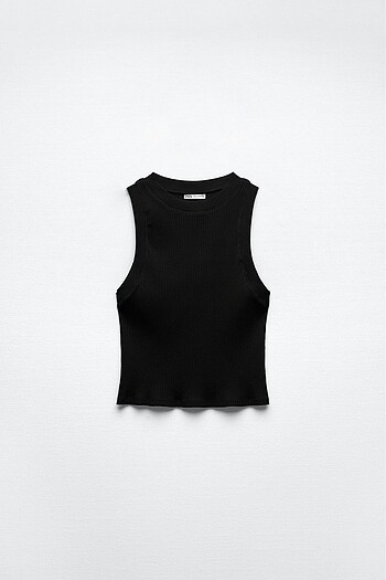 ZARA HALTER YAKA FİTİLLİ TOP