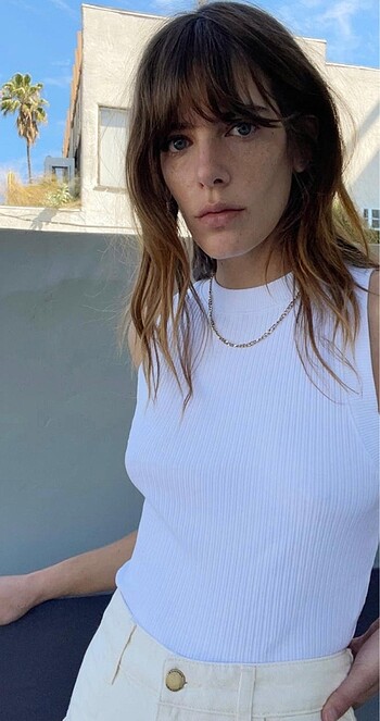 ZARA HALTER YAKA FİTİLLİ TOP