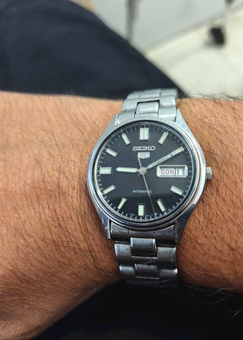  Beden Seiko Siyah Klasik Erkek Kol Saati
