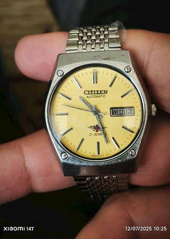 Sarı Vintage Citizen Otomatik Erkek Saati