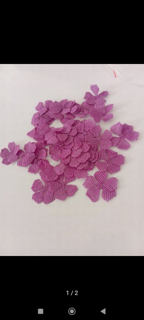 Mor El İşi Dantel Çiçek Motifleri - Görsel 2