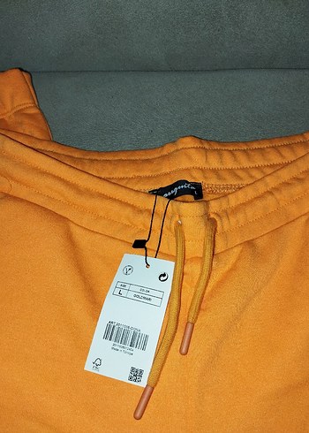 Turuncu Rahat Kesim Kadın Eşofman Altı - Görsel 2