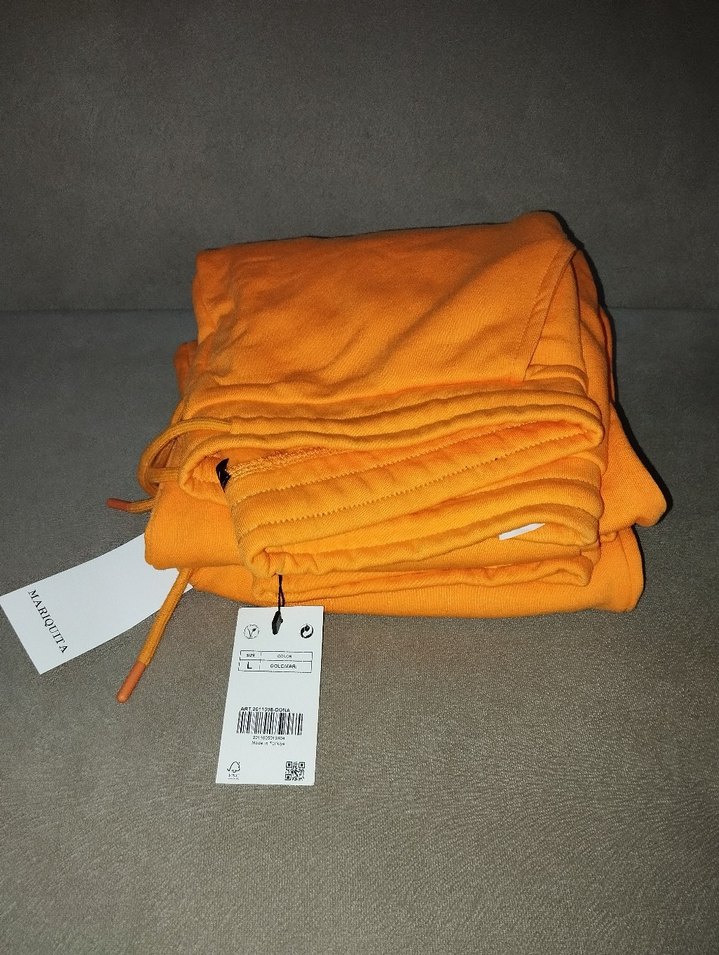 Turuncu Rahat Kesim Kadın Eşofman Altı - Görsel 3