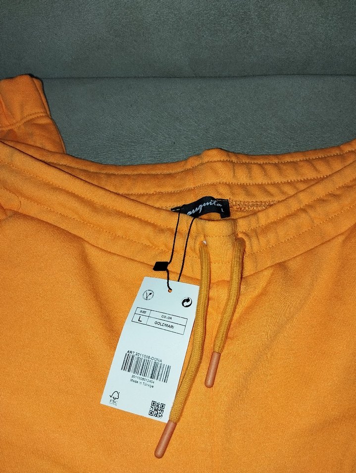 Turuncu Rahat Kesim Kadın Eşofman Altı - Görsel 2