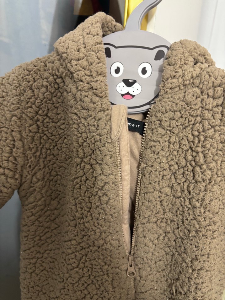 Kahverengi Nakışlı Bebek Tulumu - Görsel 2