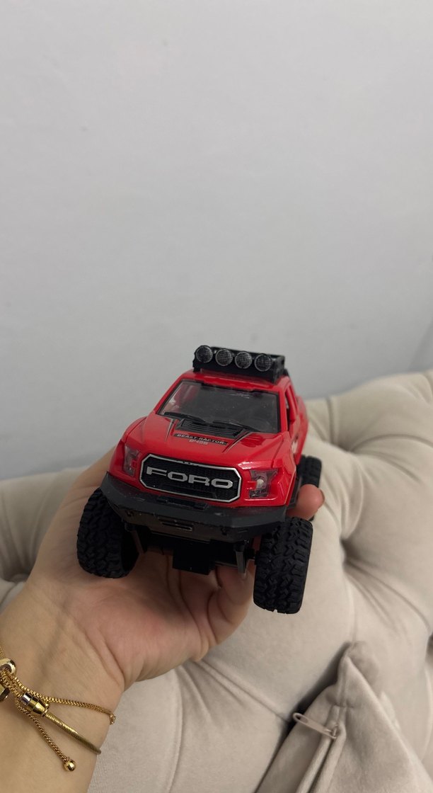 Işıklı Müzikli Kırmızı Off-Road Oyuncak Araba - Görsel 3