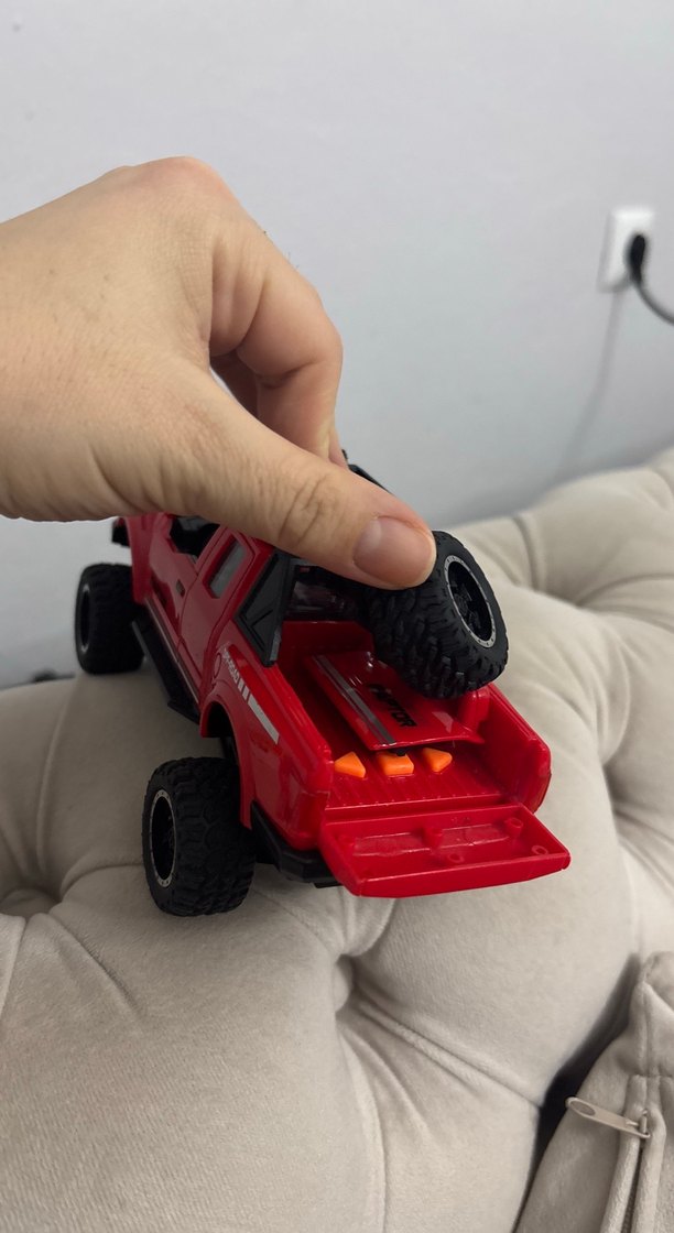 Işıklı Müzikli Kırmızı Off-Road Oyuncak Araba - Görsel 4