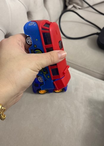 Renkli Oyuncak Minibüs ve Araba Seti - Görsel 4