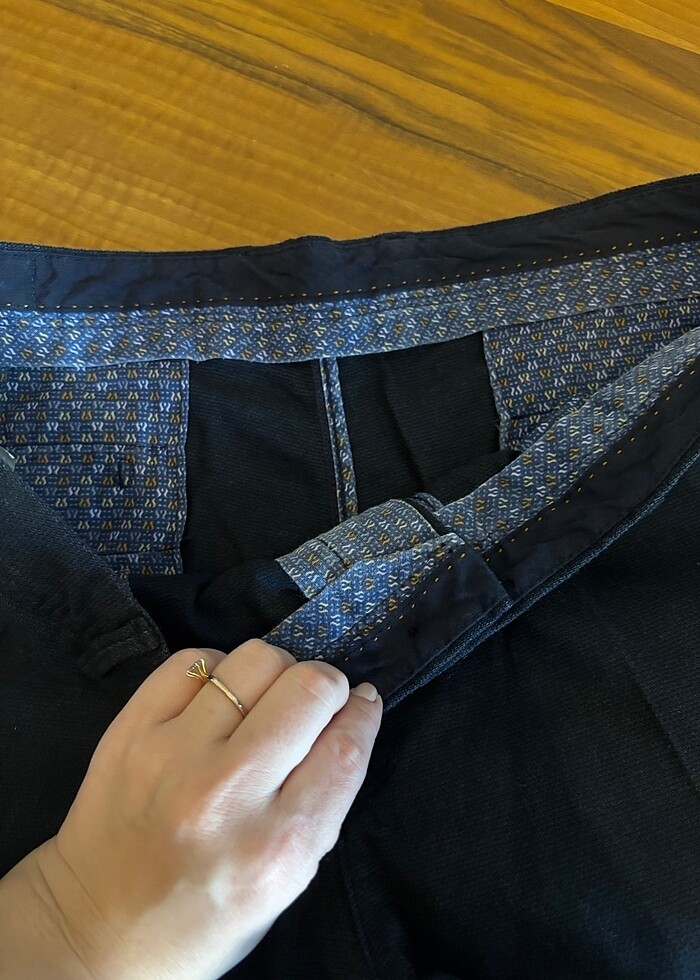 Süvari keten pantolon - Görsel 4